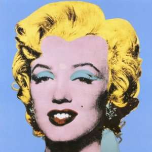  Andy Warhol 39W by 39H  Shot Blue Marilyn, 1964 CANVAS 
