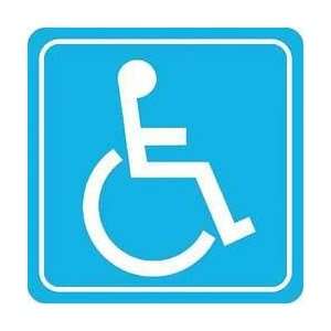 Sign,9x9,handicapped Pictogram   BRADY  Industrial 