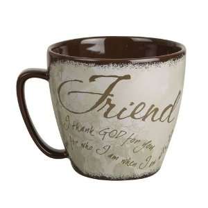  Carson Friend Ceramic Coffee Mug Holds 16 oz I thank God 