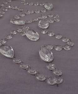 Wedding Reception Acrylic Crystal Garland With Prism Drops Decoration 