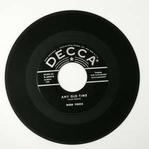 WEBB PIERCE Any Ol Time/ Well Find A Way 45RPM NM   