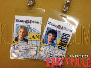 SMALLVILLE CLARK CHLOES DAILY PLANET PRESS ID REPLICAS  