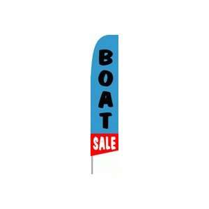  Boat Sale Feather Banner Flag (11 x 2.5 Feet) Patio, Lawn 