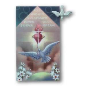  Holy Spirit Pin Prayer Card Lapel Pin Patron Saint Medal 