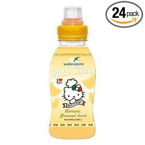 Hello Kitty Food Banana Drink, 8.45 Ounce Bottles (Pack of 24)  