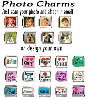 CUSTOM PHOTO ITALIAN CHARM Your Picture, Image, Design  