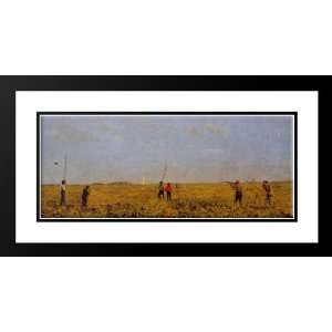  Eakins, Thomas 24x15 Framed and Double Matted Pushing for 
