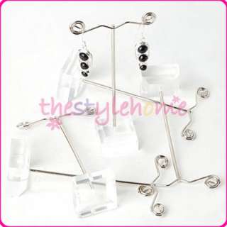 10 Crystal Pedestal Earring Holder Rack Jewelry Display  
