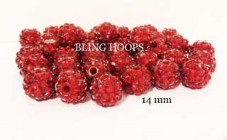 NEW 12 pcs Acrylic Spacer Resin Rhinestones Beads Basketball Wives 