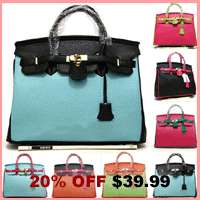 Star style spell color berkin lock bag lady handbag shoulder bag X2 
