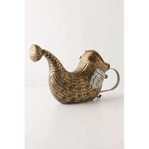 ANTHROPOLOGIE IRON CARAVAN CARP WATERING CAN BRAND NEW  