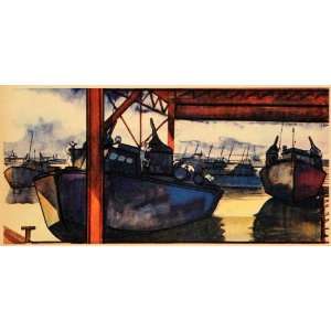   New Orleans Ship Boat Marine World War 2   Original Color Print Home