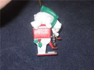 Coca Cola ornament Polar Bear Coke Dispenser 2003  