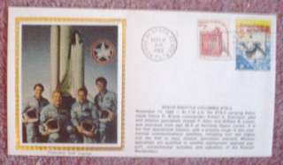 SPACE SHUTTLE STS 5 COLUMBIA LAUNCH COLORANO COVER 1982  