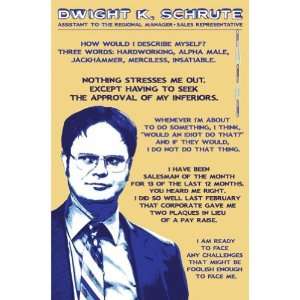  The Office Dwights Corporate Ladder Poster Everything 