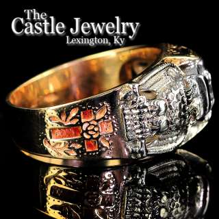   /Mystic Shrine Diamond Masonic Ring   1 ct. T.W.   14k Gold  