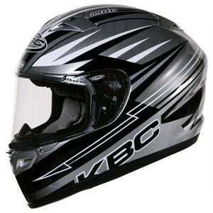  KBC VR 2 Racer Helmet   Small/Silver/Black Automotive