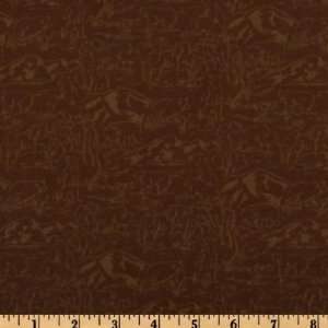  44 Wide Bear Mountain Silhouettes Tonal Brown Fabric By 
