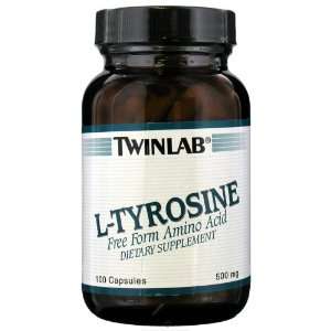  TwinLab Amino Acid Supplement L Tyrosine 500mg 100 