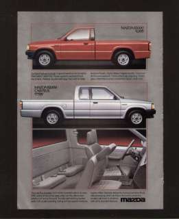 1986 Print AD Mazda SE5 B2000 Trucks Cab Plus Red  