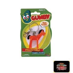  Pokey Keychain from the Gumby TV Show Key Chain Ring Toy 