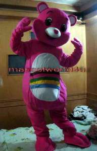 NEW RAINBOW CARE BEAR Mascot Costume Adult SIZE FREE SH  
