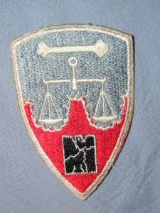 PATCH WW2 US ARMY NURNBERG DISTRICT WAR CRIMES TRIAL CONSTABULARY 