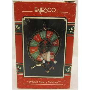  Enesco Wheel Merry Wishes Ornament