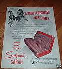 1951 Susquehanna Mills Suskana Saran Seat Covers Ad