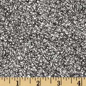  44 Wide Haunted House Ghastly Bramble White/Black Fabric 