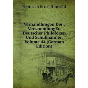   ¤nner, Volume 44 (German Edition) Heinrich Ernst Bindseil Books