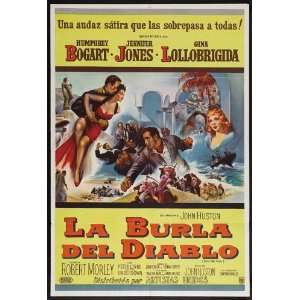   Poster Argentine 27x40 Humphrey Bogart Gina Lollobrigida Peter Lorre