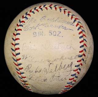 JIMMIE FOXX SIGNED AUTOGRAPHED 1933/1934 As TEAM BASEBALL PSA/DNA 