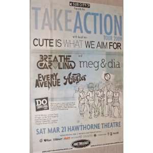     Concert Flyer   Take Action Tour Breathe Carolina