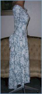 Vintage Blue Bustle Tea Prom Garden Party Dress NEW 6  