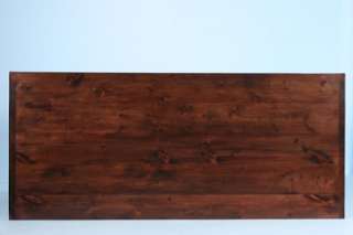 Large Dining Table From Reclaimed Wood With Rich, Dark Finish