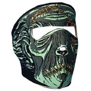  Hot Leathers Zombie Neoprene Face Mask (Green) Automotive