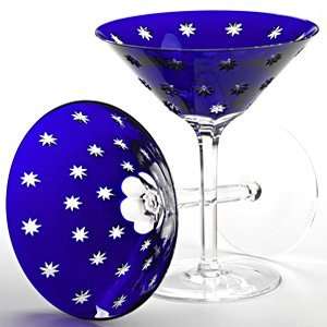  Faberge Galaxy Crystal Martini Glasses
