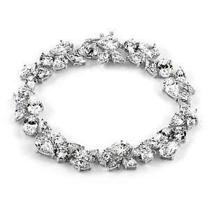   Felices CZ Fancy Tennis Bracelet, Silver Tone, 1 ea Jewelry