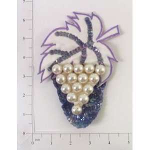  Grape Cluster Sequin Applique Arts, Crafts & Sewing