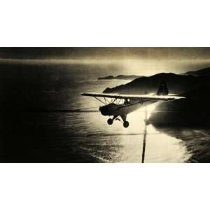 1940 Print Piper Airplane Mike Roberts Aviation Pilot Aircraft Vero 