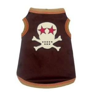  Hip Doggie HD 1BS0 Skull Dog Tank in Brown Size Large 