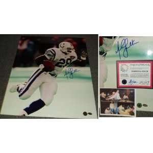  Marshall Faulk Signed Colts Action 16x20 Sports 