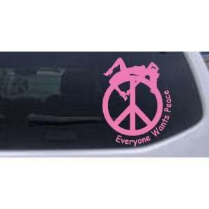  Everyone Wants Peace Funny Car Window Wall Laptop Decal 