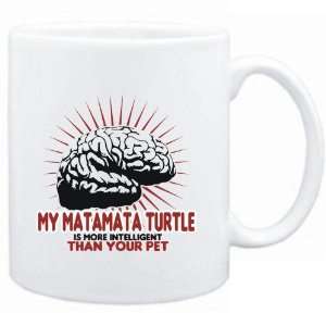 Mug White  My Matamata Turtle is more intelligent than your pet 