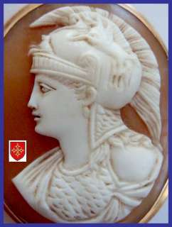 Mythological Italian Cameo Shell, Lovely 19thc Brooch  