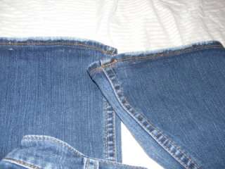 Womens Dark Blue Denim Jeans Buckle Silver Aiko 32 x 27/28  
