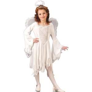  Child Velvet Angel Costume Dress with Wings and Halo Toys 