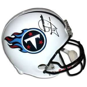  Signed Vince Young Helmet   Replica