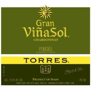  2010 Torres Gran Vina Sol Chardonnay 750ml Grocery 